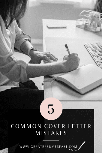 5 common cover letter mistakes