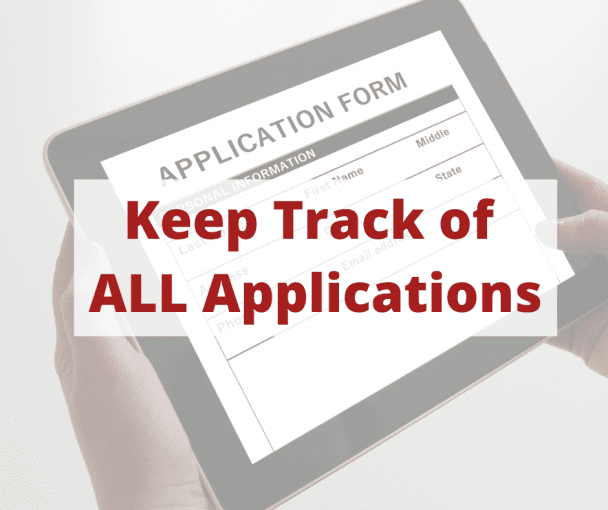 Keep Track of ALL Applications