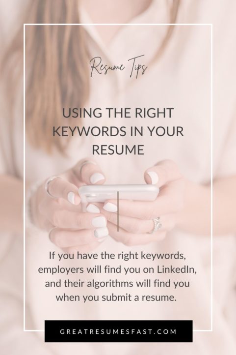 Using the Right Keywords in Your Resume