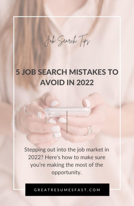 5 Job Search Mistakes