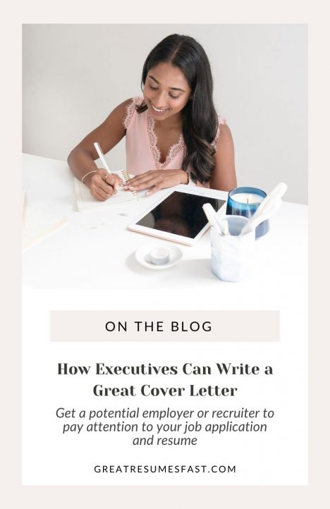 cover letter tips for executives