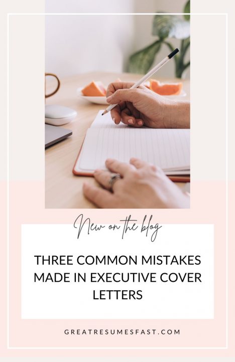 Executive cover letter tips