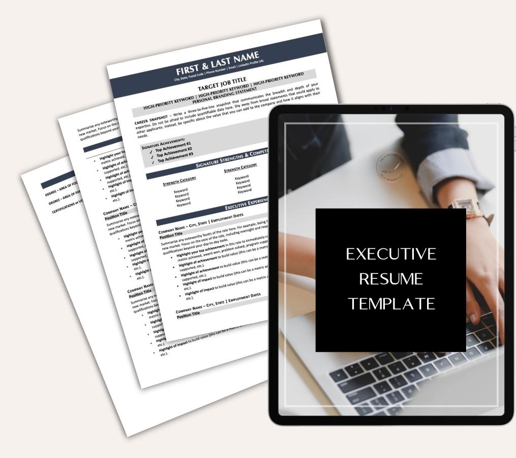 Resource: Free Executive Resume Template - Great Resumes Fast