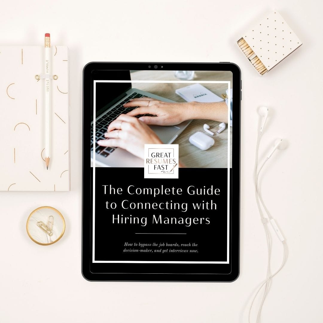 Complete Guide to Connecting with Hiring Managers_Great Resumes Fast Executive Cover Letter Templates Product Images 5