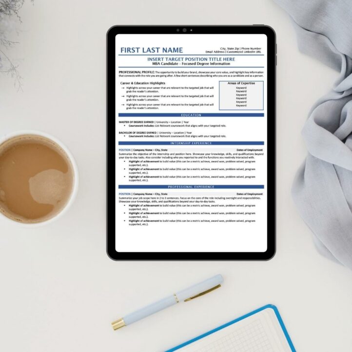 The Hardworking New Grad Resume Template